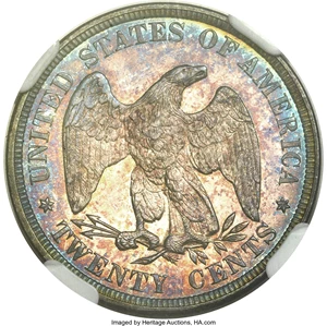 image for: 1875 20C PR67 Cameo NGC....