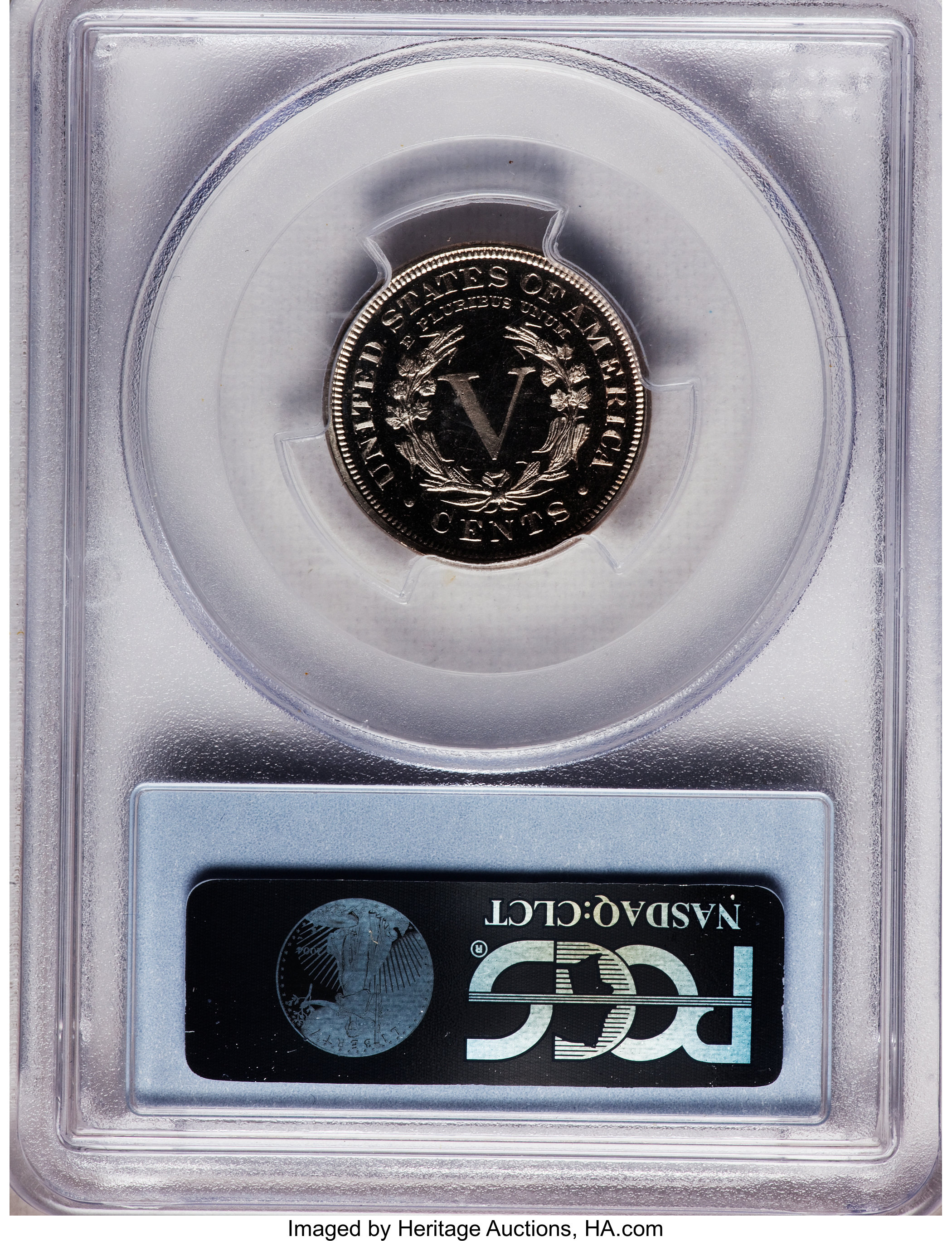 image for: 1890 5C PR65 Deep Cameo PCGS....