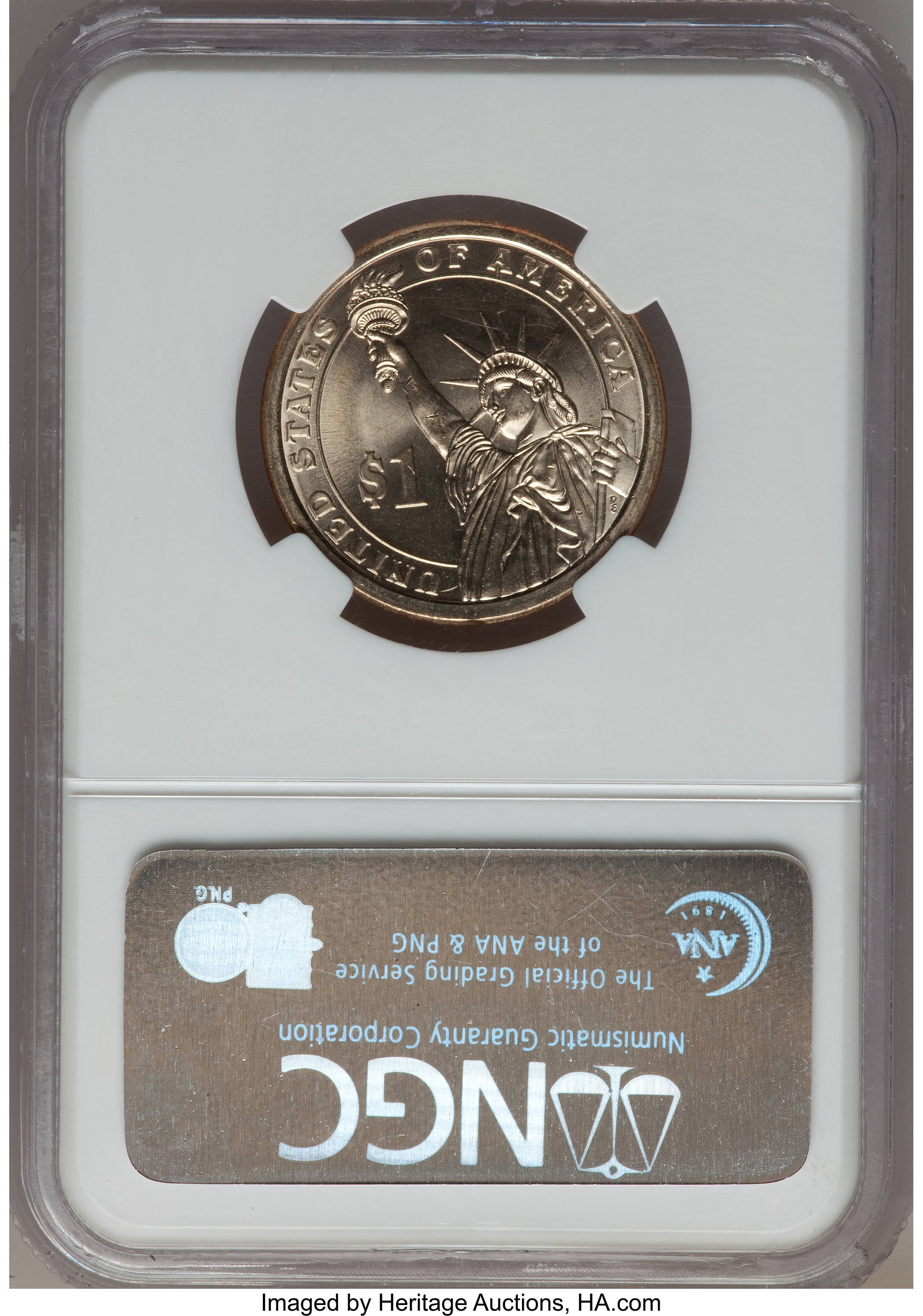 image for: (2007) $1  George Washington Missing Edge Lettering MS65 NGC. NGC Census: (25751/3102). PCGS Population (0/1).   (#396509)...