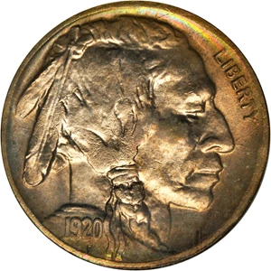 image for: 1920-D Buffalo Nickel. MS-66 (NGC).