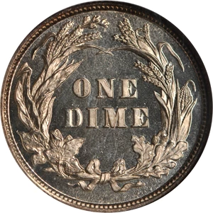 image for: 1899 Barber Dime. Proof-65 Ultra Cameo (NGC).