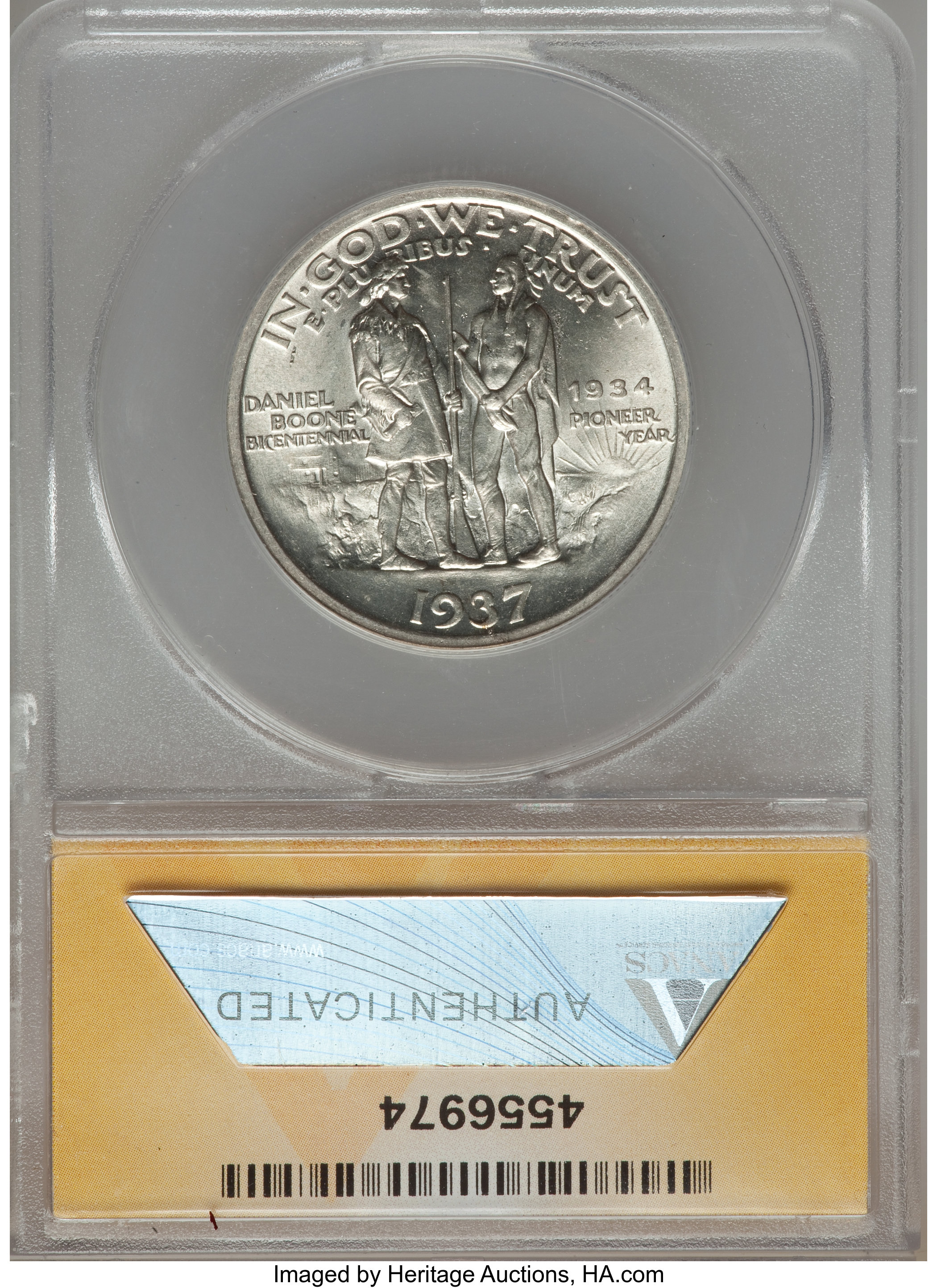 1937 50c Boone MS60 thumbnail 4