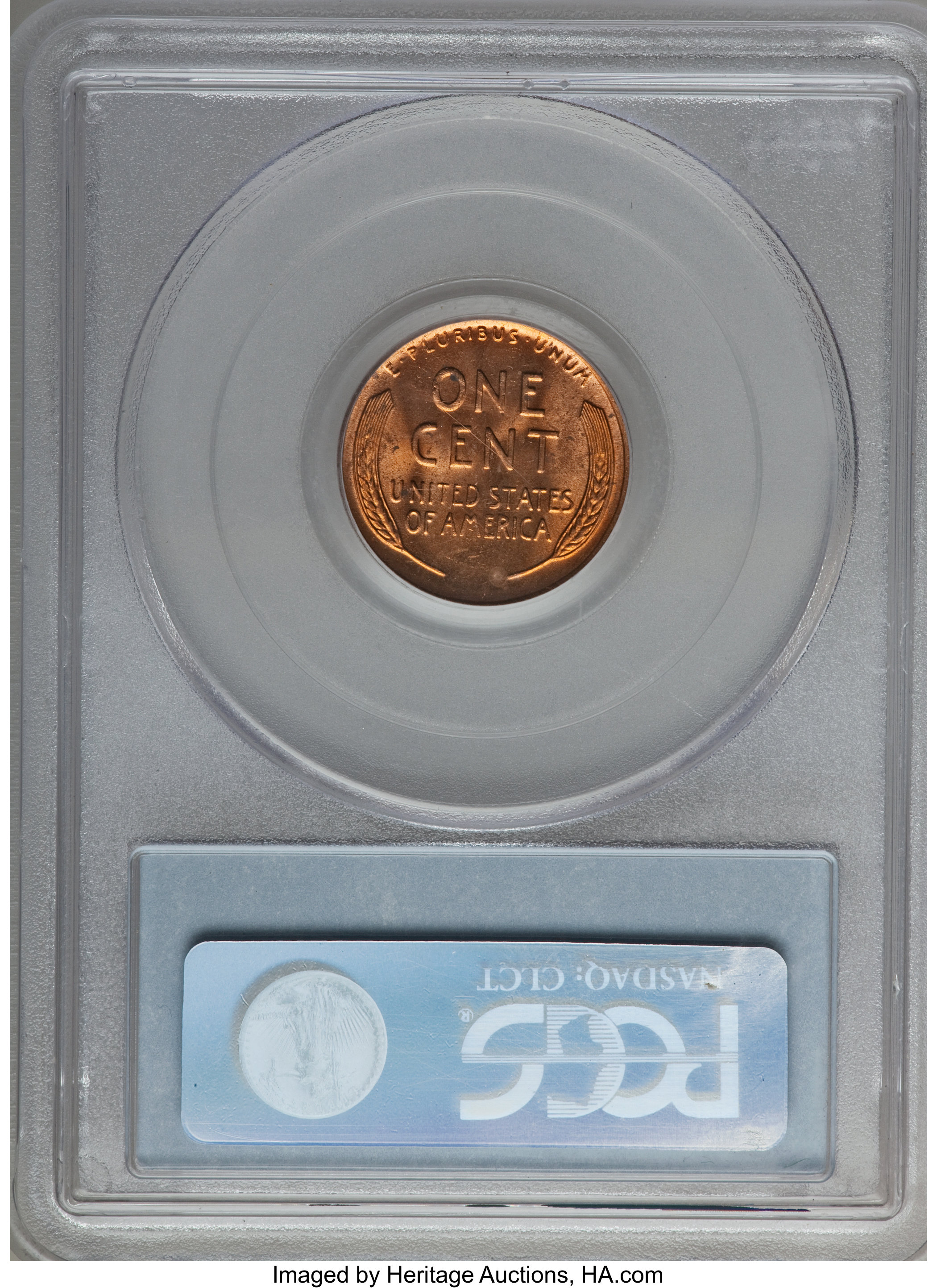 1954-D 1c MS RD MS64 RD CAC thumbnail 2