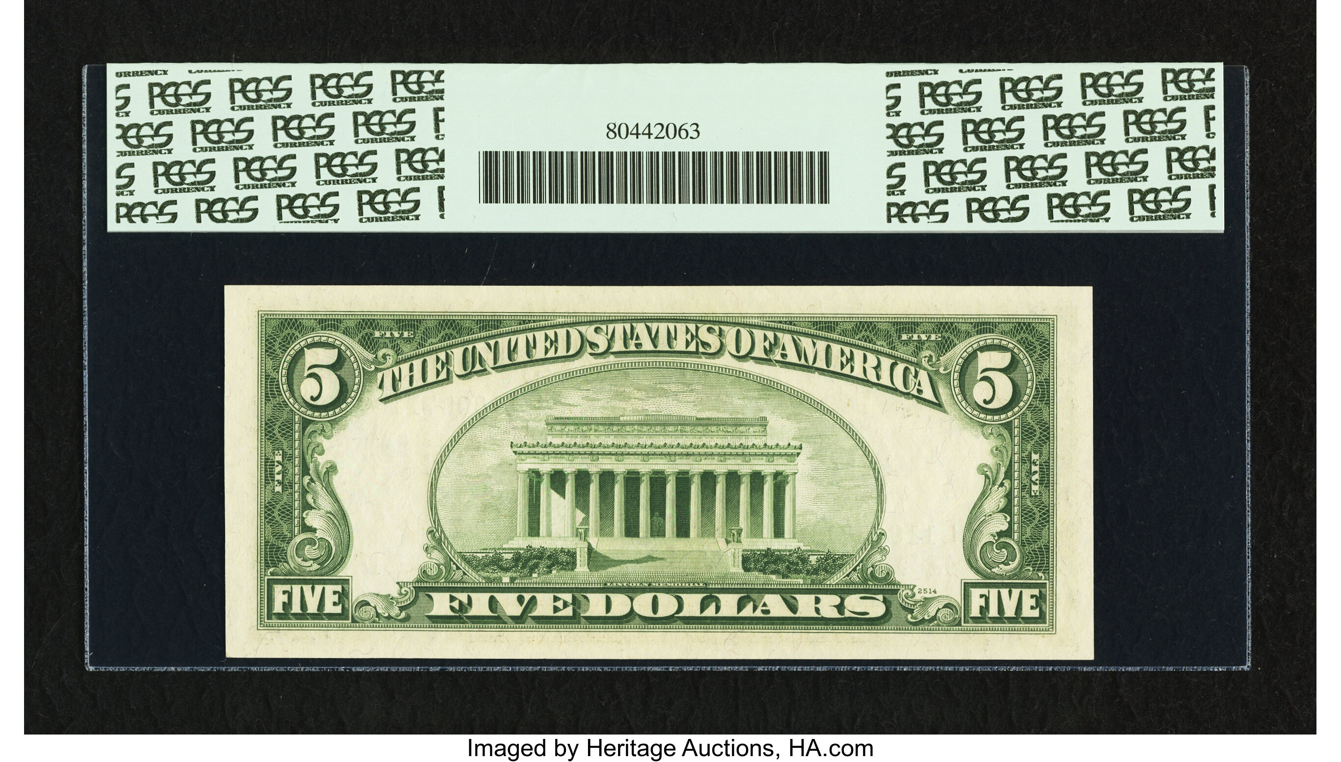 image for: Fr. 1964-L* $5 1950C Federal Reserve Star Note. PCGS Gem New 66PPQ....