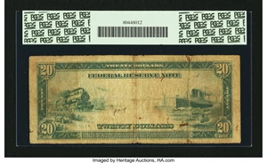 image for: Fr. 986 $20 1914 Federal Reserve Note PCGS Apparent Very Good 08....