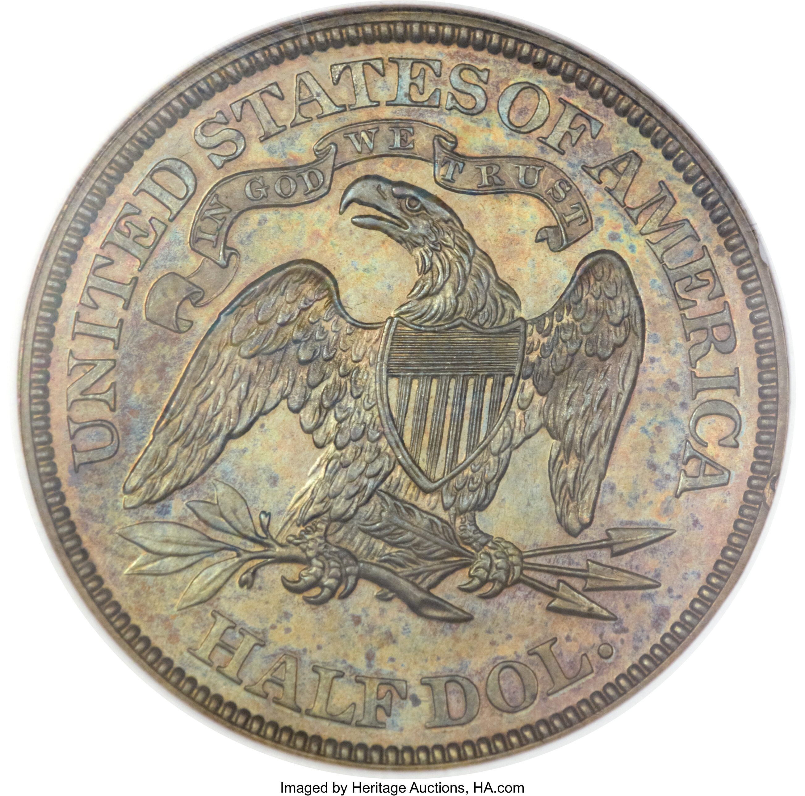 image for: 1870 50C Half Dollar, Judd-936, Pollock-1042, High R.6, PR65 Brown NGC....