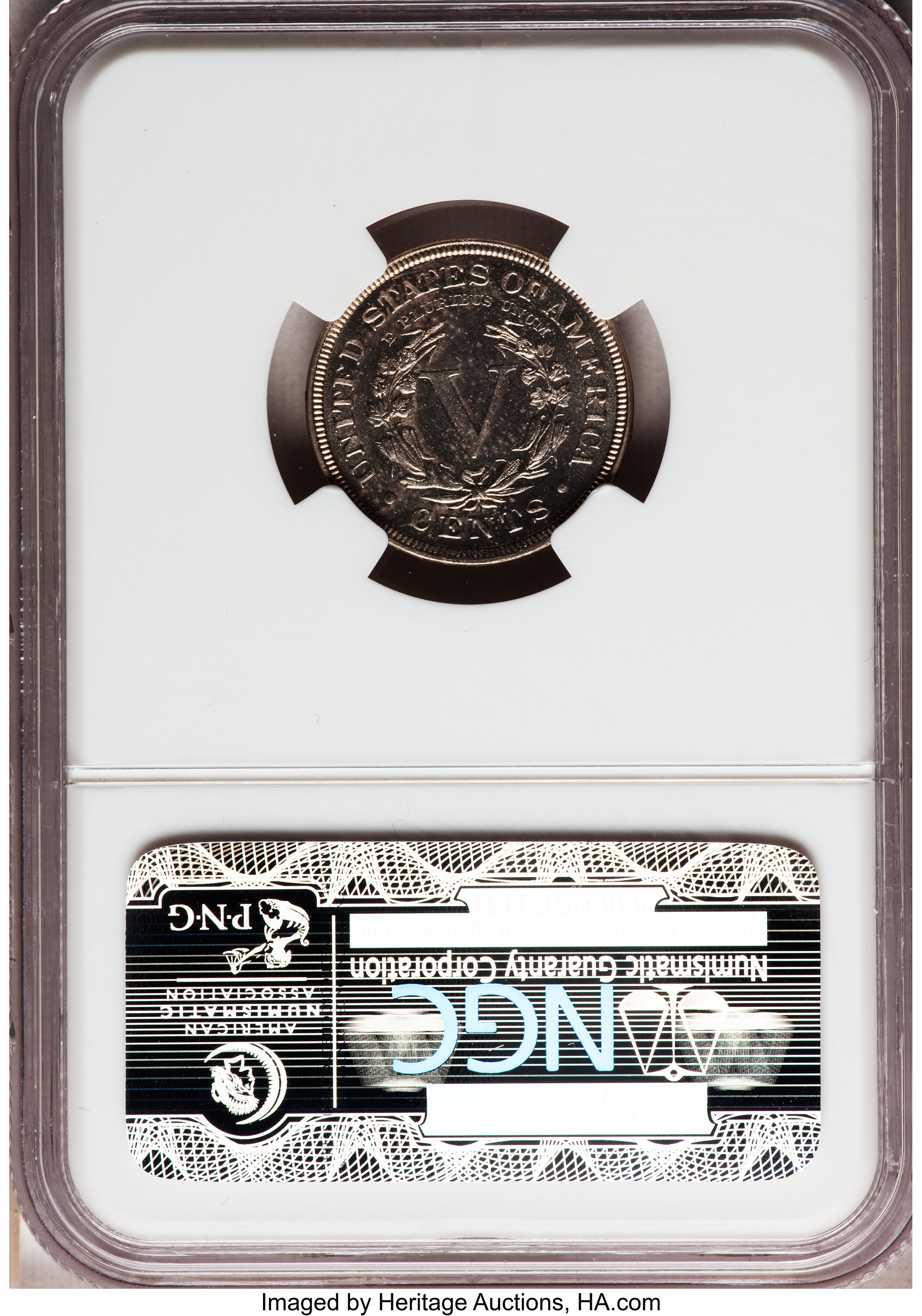 1883 5c Cents PR62 thumbnail 8