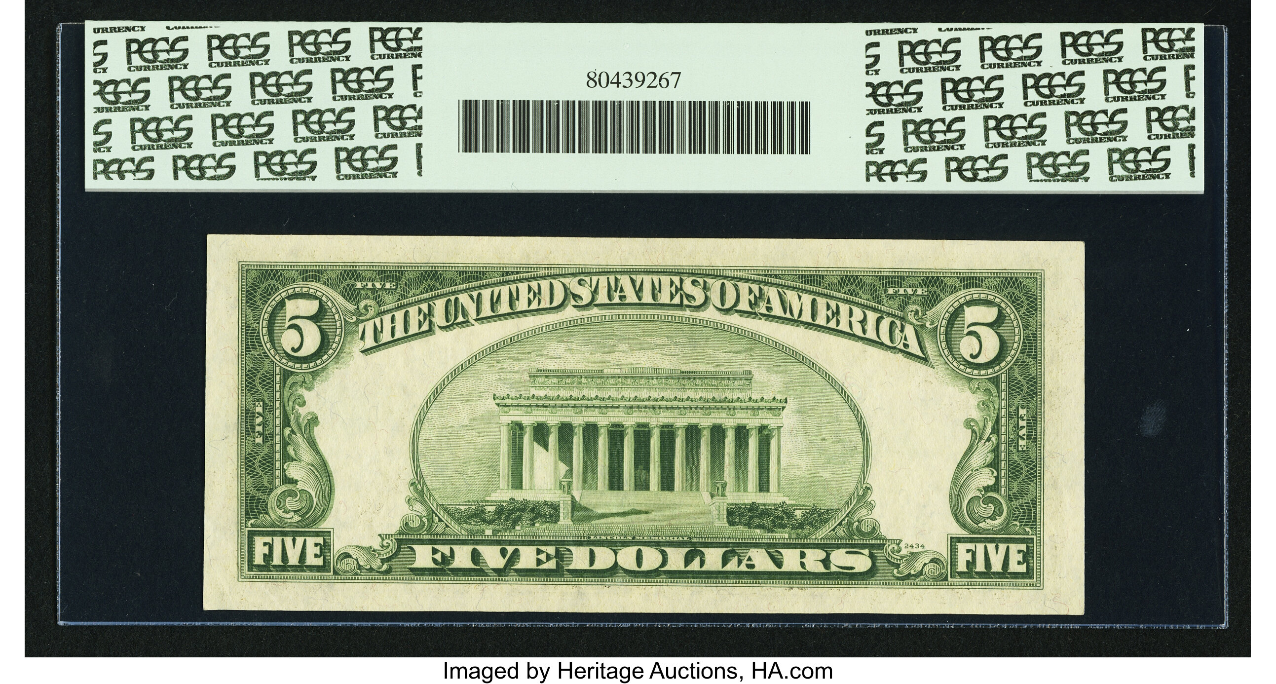image for: Fr. 1963-C* $5 1950B Federal Reserve Note. PCGS Choice About New 58PPQ....