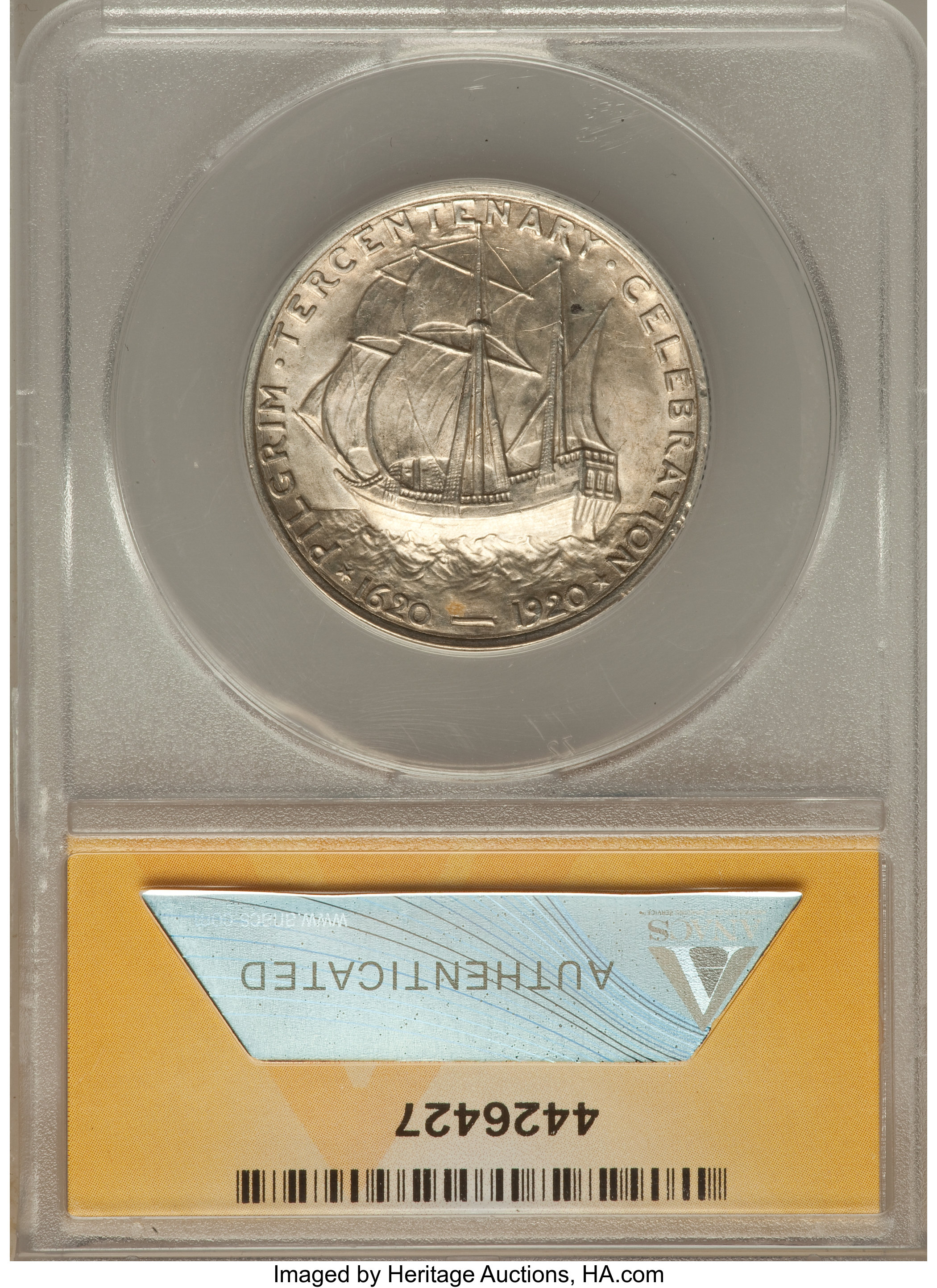 1921 50c Pilgrim XF40 thumbnail 22