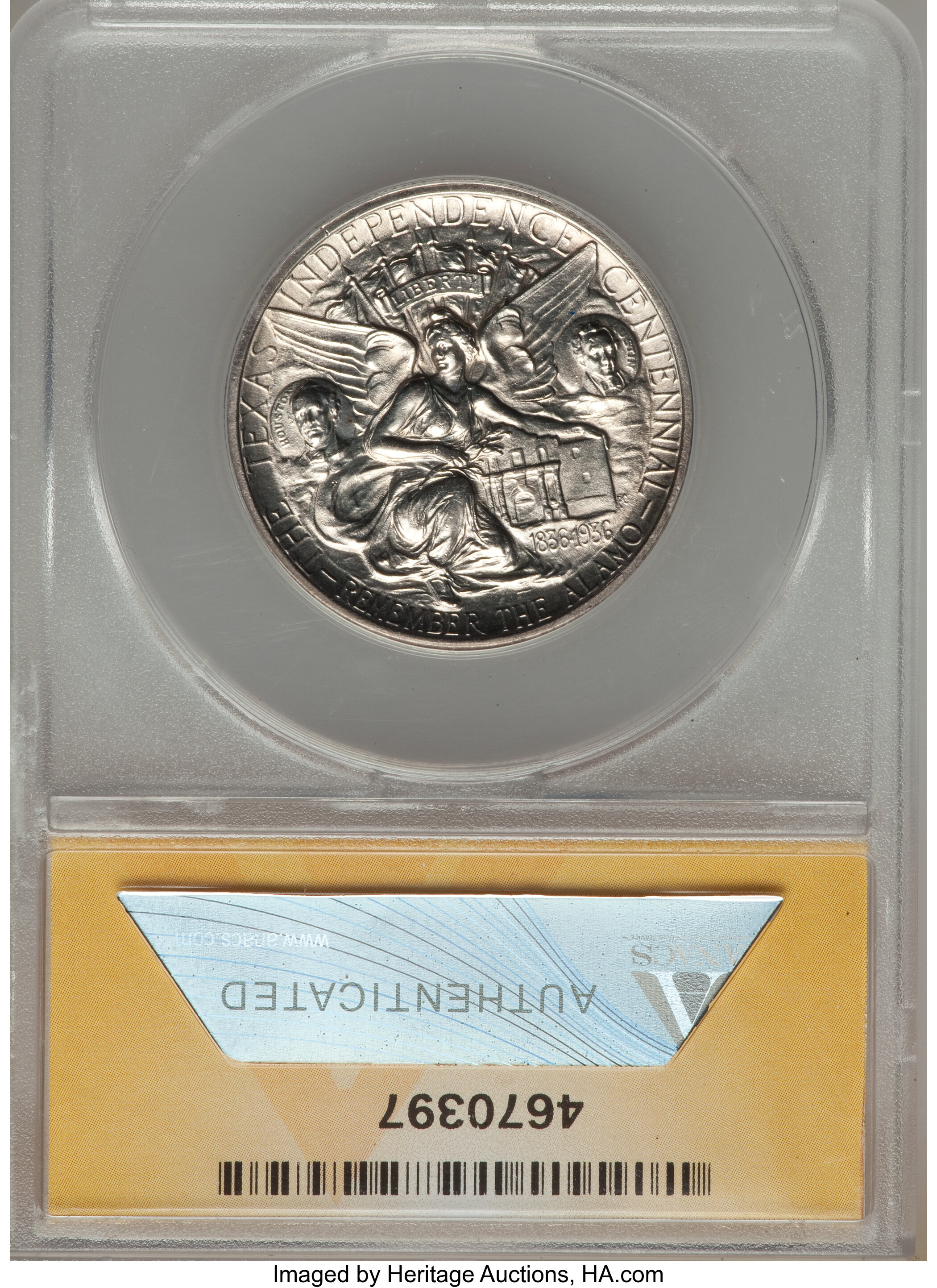 1934 50c Texas XF40 CAC thumbnail 8