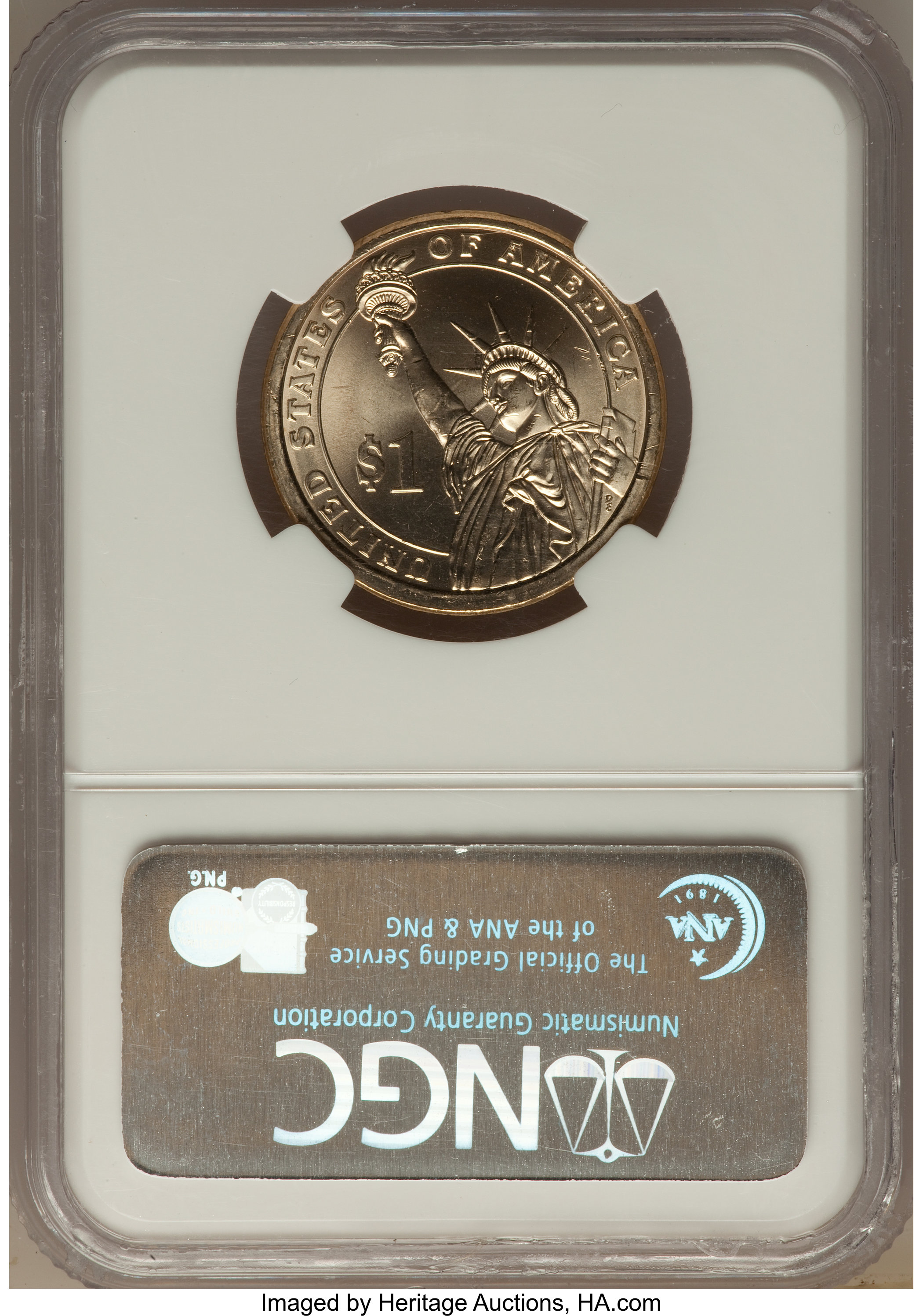(2007) $1  George Washington, Missing Edge Lettering MS61 thumbnail 10