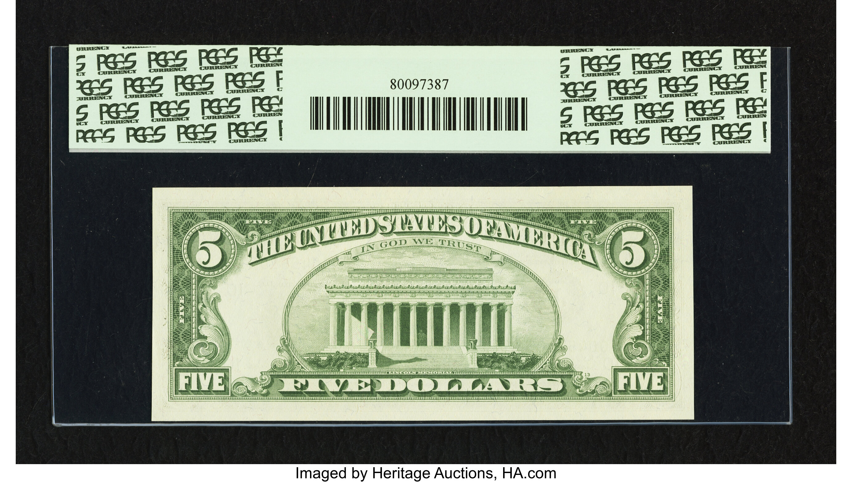image for: Fr. 1967-J* $5 1963 Federal Reserve Star Note. PCGS Very Choice New 64PPQ....