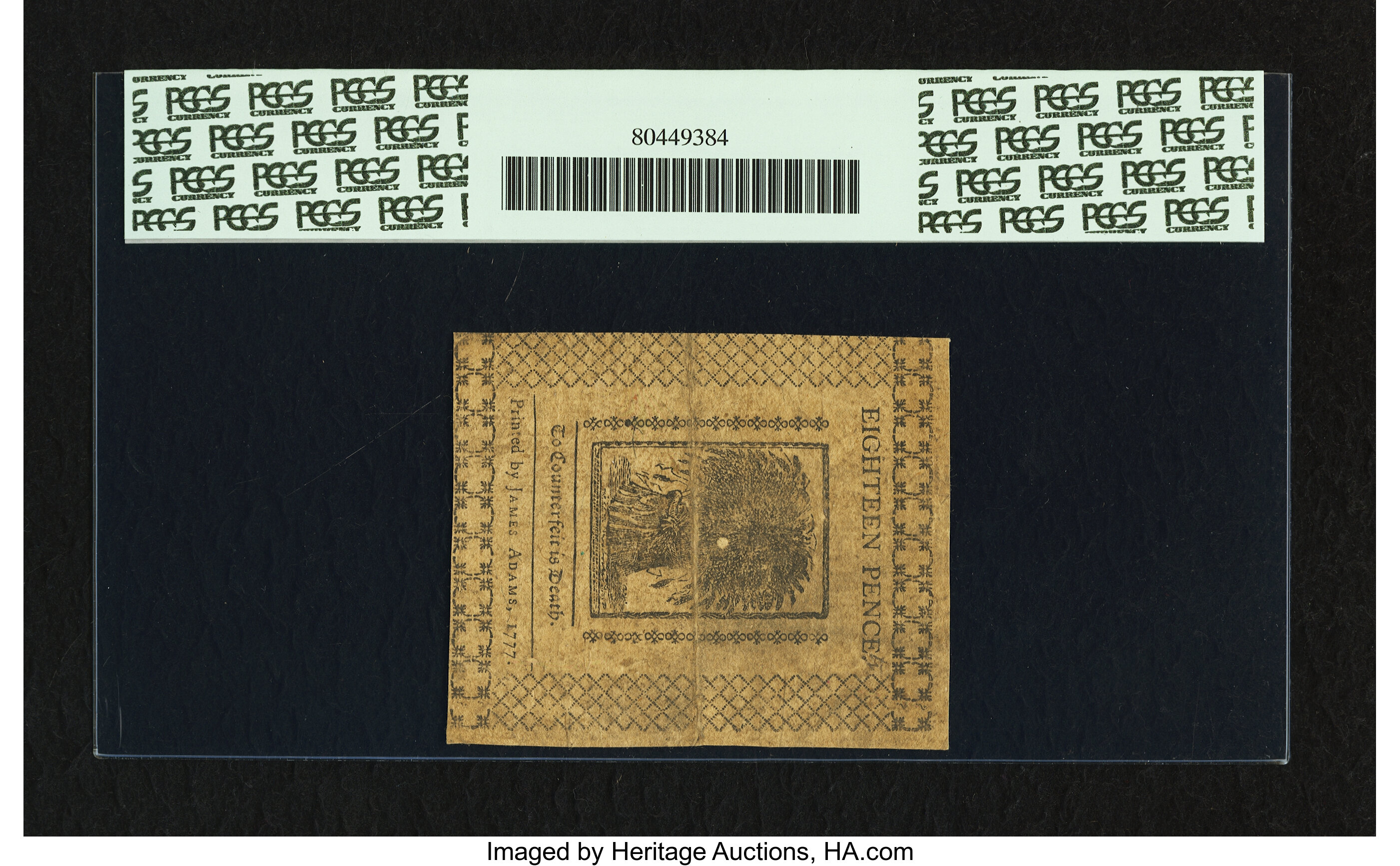 image for: Delaware May 1, 1777 18d PCGS Apparent Very Fine 30....