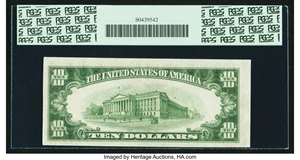 image for: Fr. 2010-I $10 1950 Wide Federal Reserve Note. PCGS Choice About New 55....