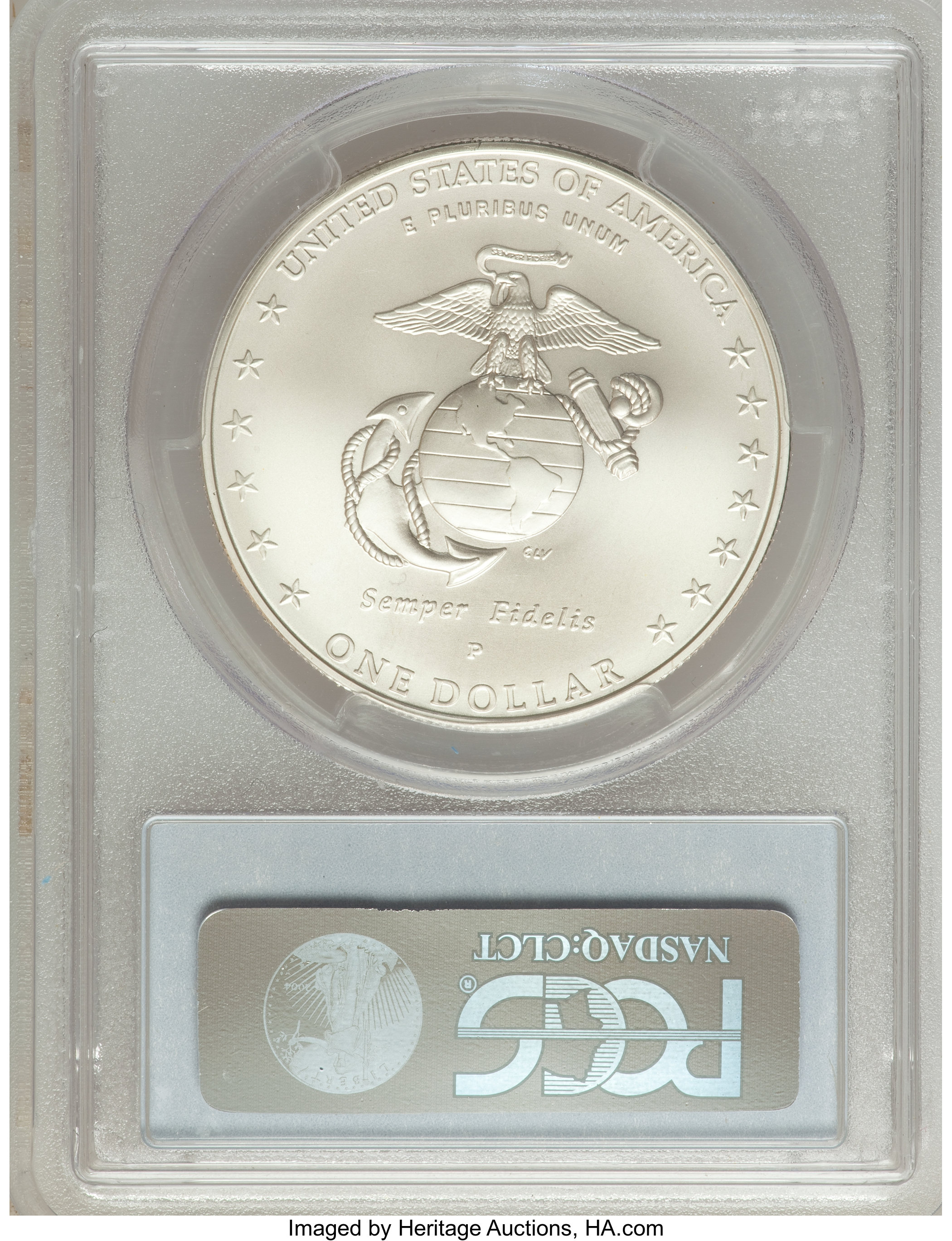 2005-P S$1 Marine Corps 230th Anniversary MS65 thumbnail 8