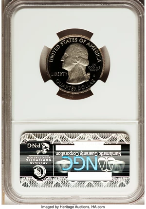 image for: 2010-S 25C Mount Hood National Forest Clad PR70 Ultra Cameo NGC. NGC Census: (0). PCGS Population (205). (#418849)...