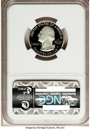 image for: 2010-S 25C Yosemite National Park Silver PR70 Ultra Cameo NGC. NGC Census: (0). PCGS Population (356). (#418840)...