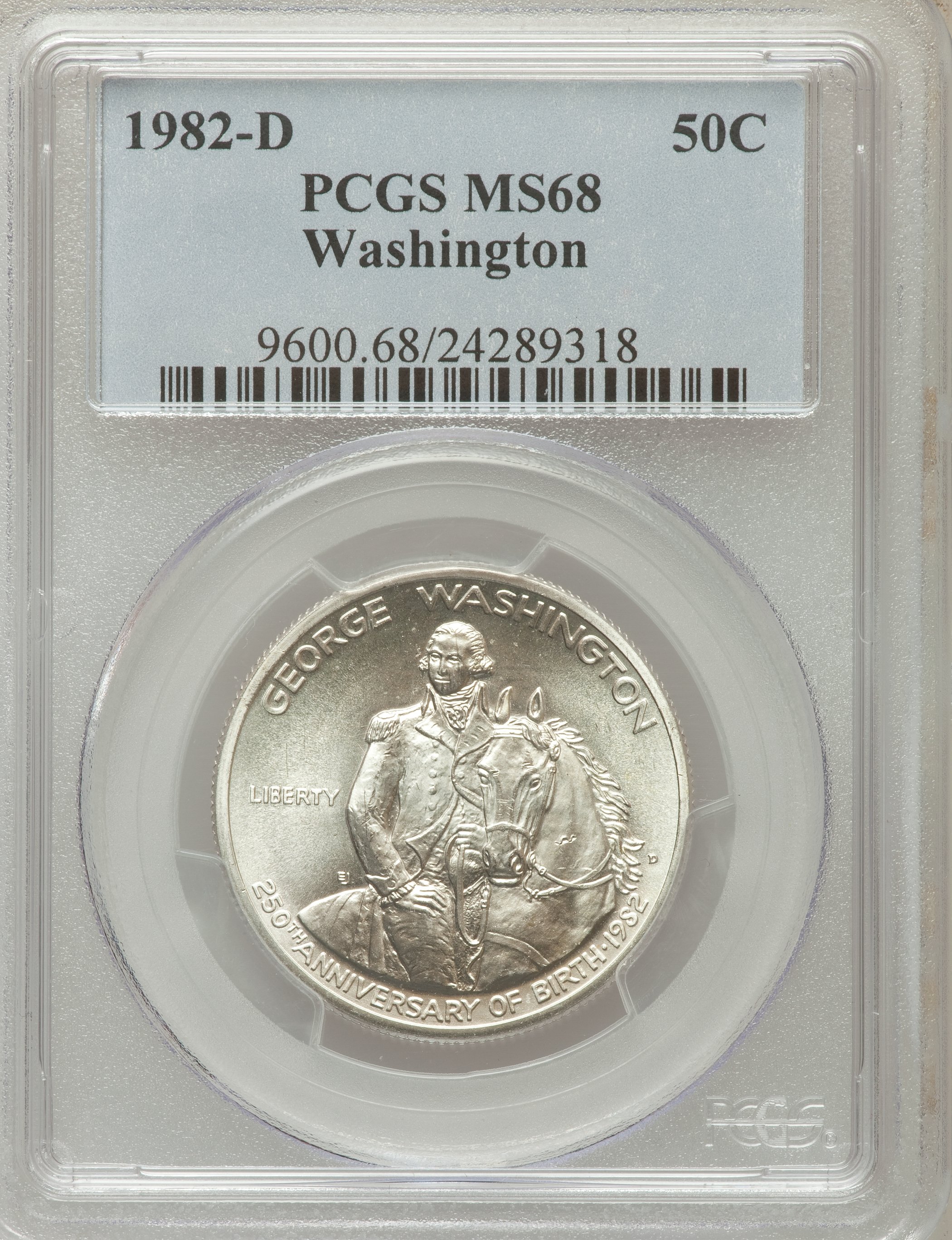 1982 D Washington 250th Anniversary of Birth Half Dollar Silver MS