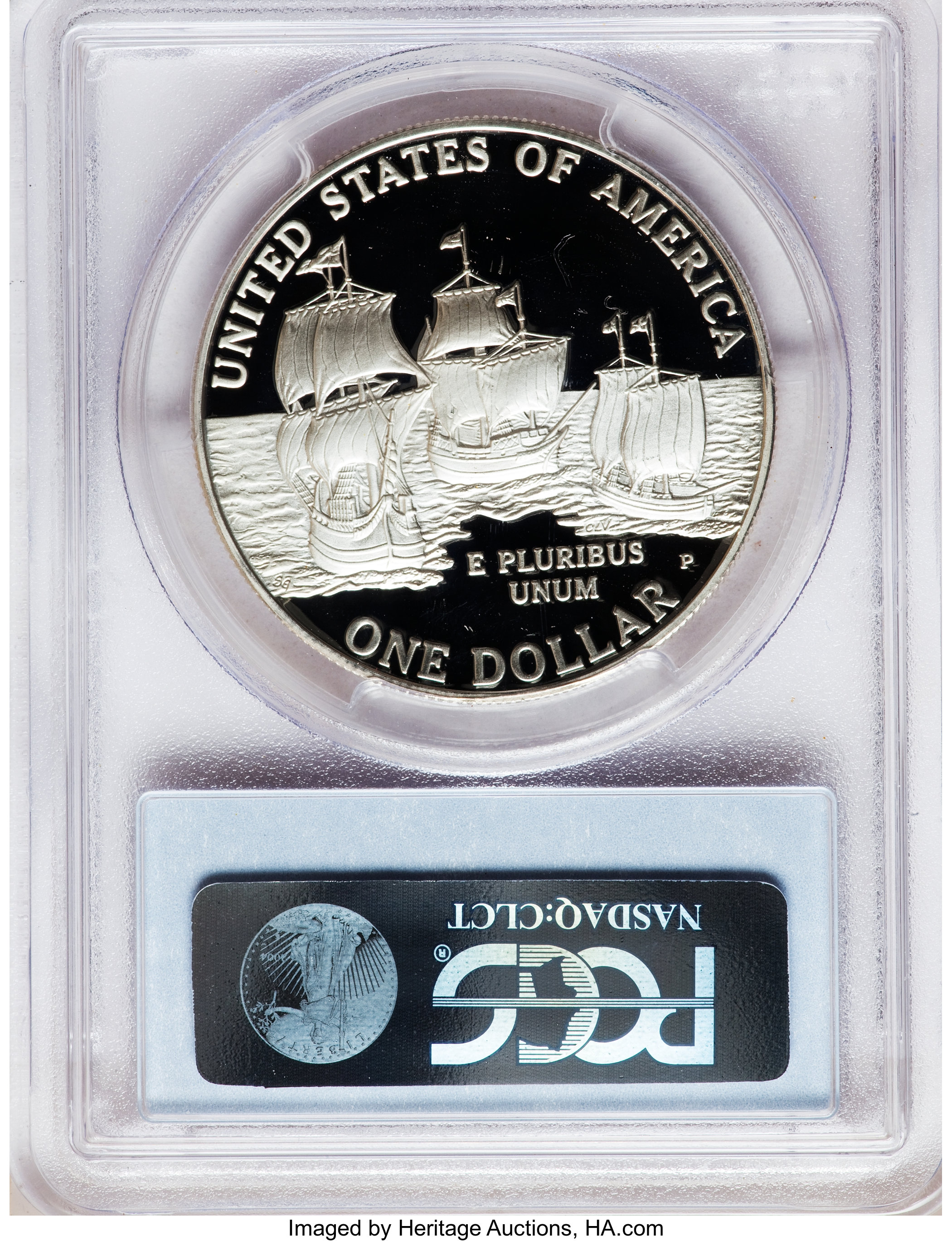 2007-P S$1 Jamestown 400th Anniversary PR DCAM PR66 DCAM CAC thumbnail 2