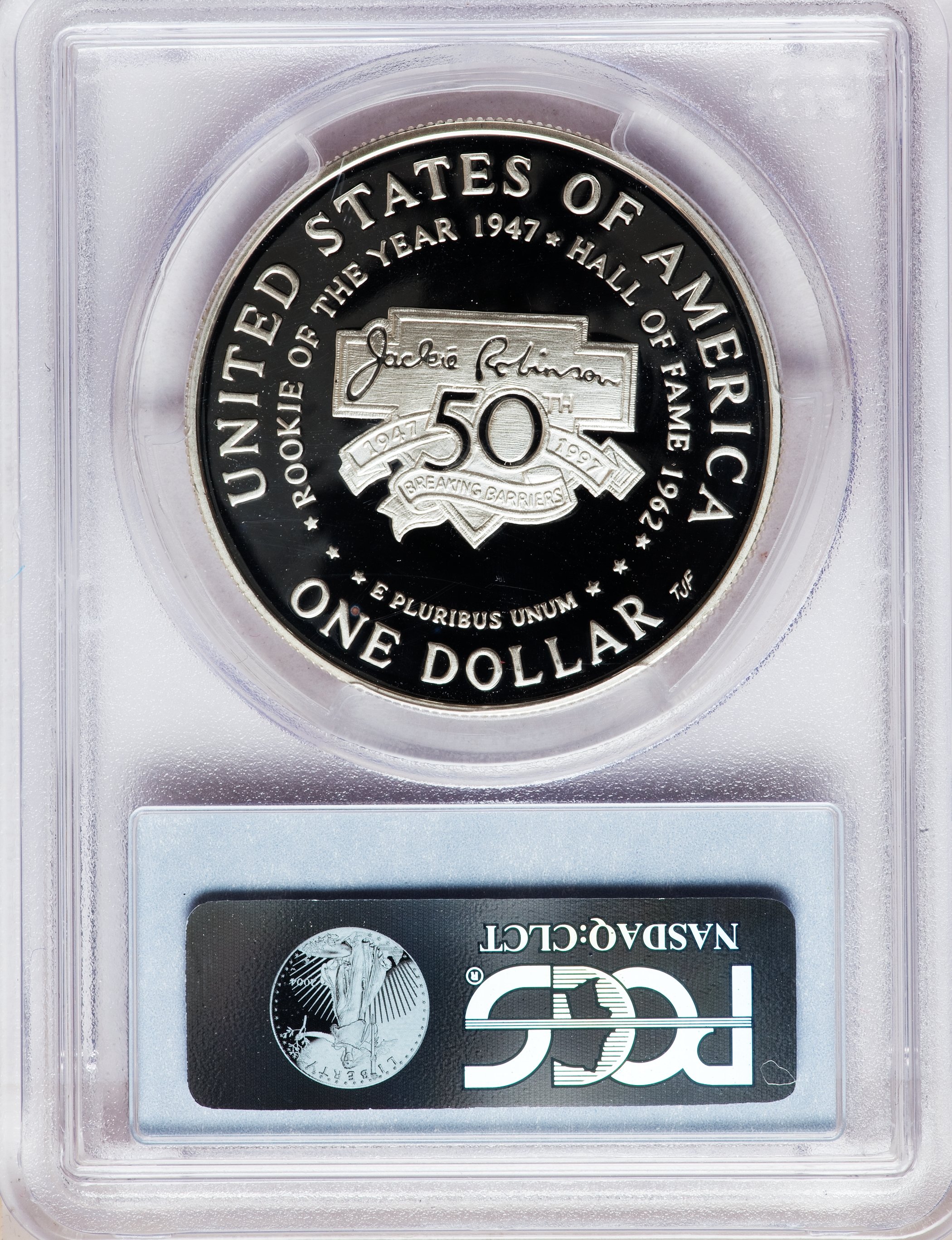 1997-S S$1 Jackie Robinson PR DCAM PR68 DCAM thumbnail 14