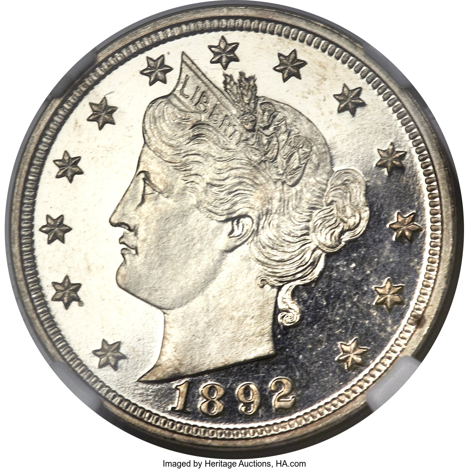 image for: 1892 5C PR65 Ultra Cameo NGC. CAC....