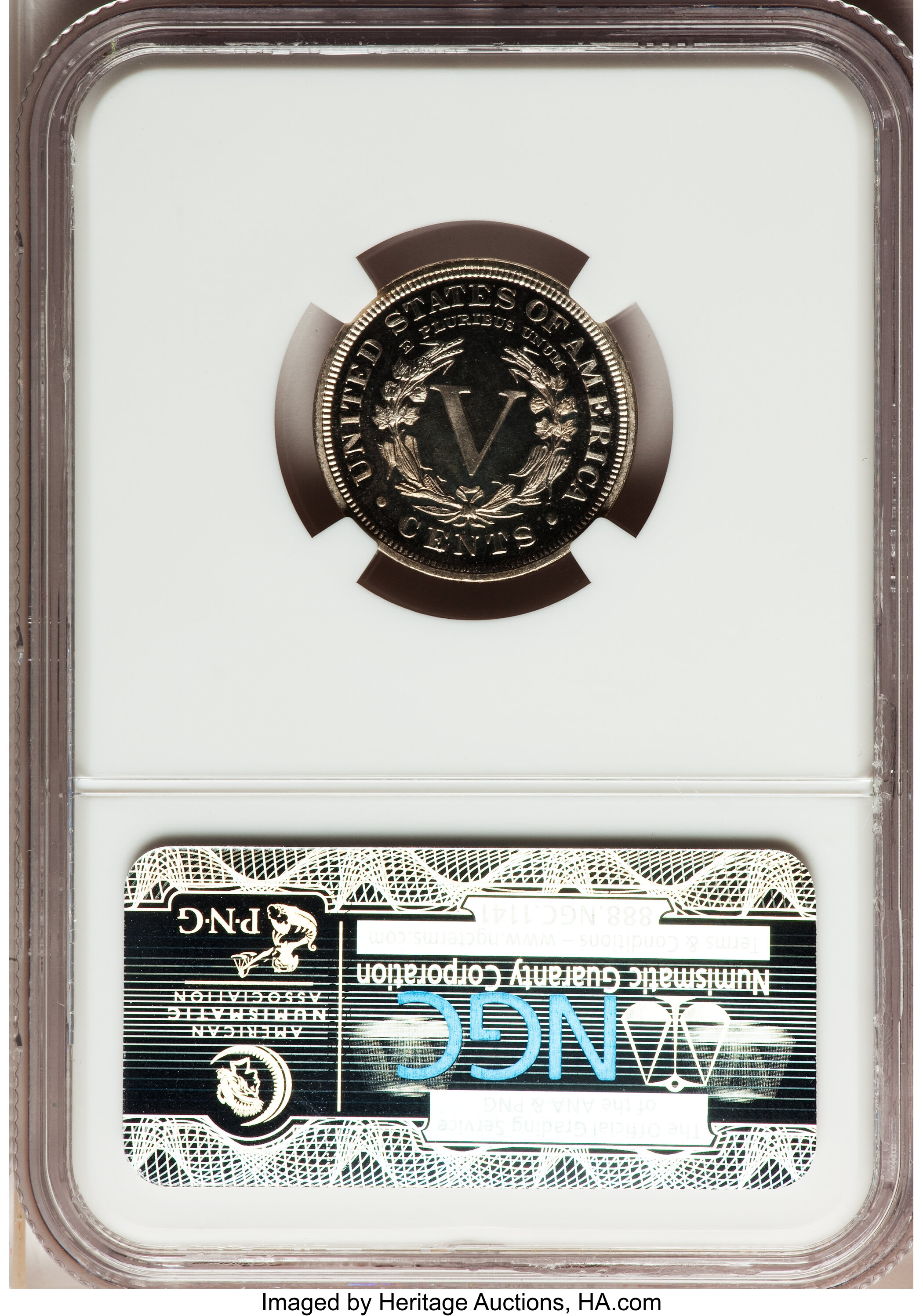 image for: 1892 5C PR65 Ultra Cameo NGC. CAC....