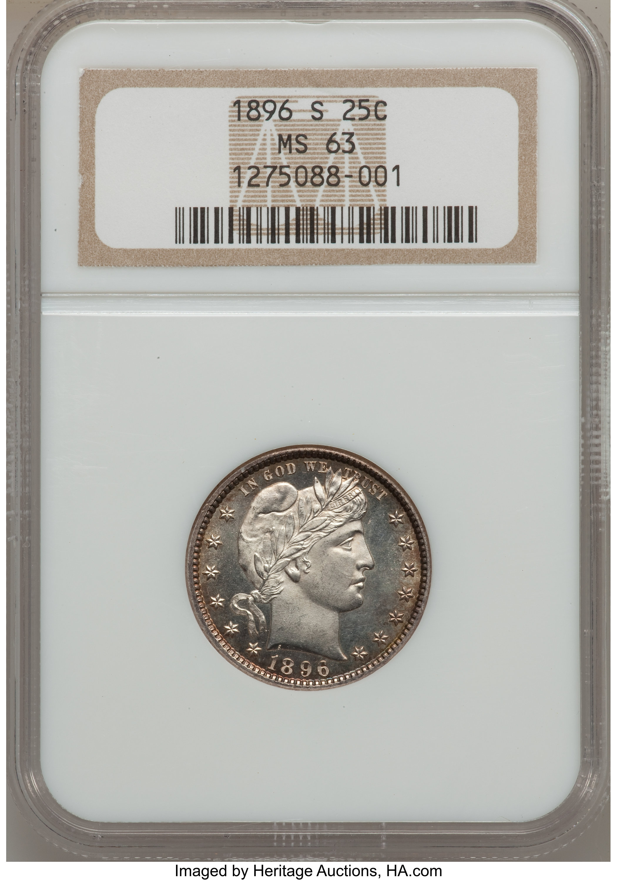 1896-S 25c MS63 thumbnail 3