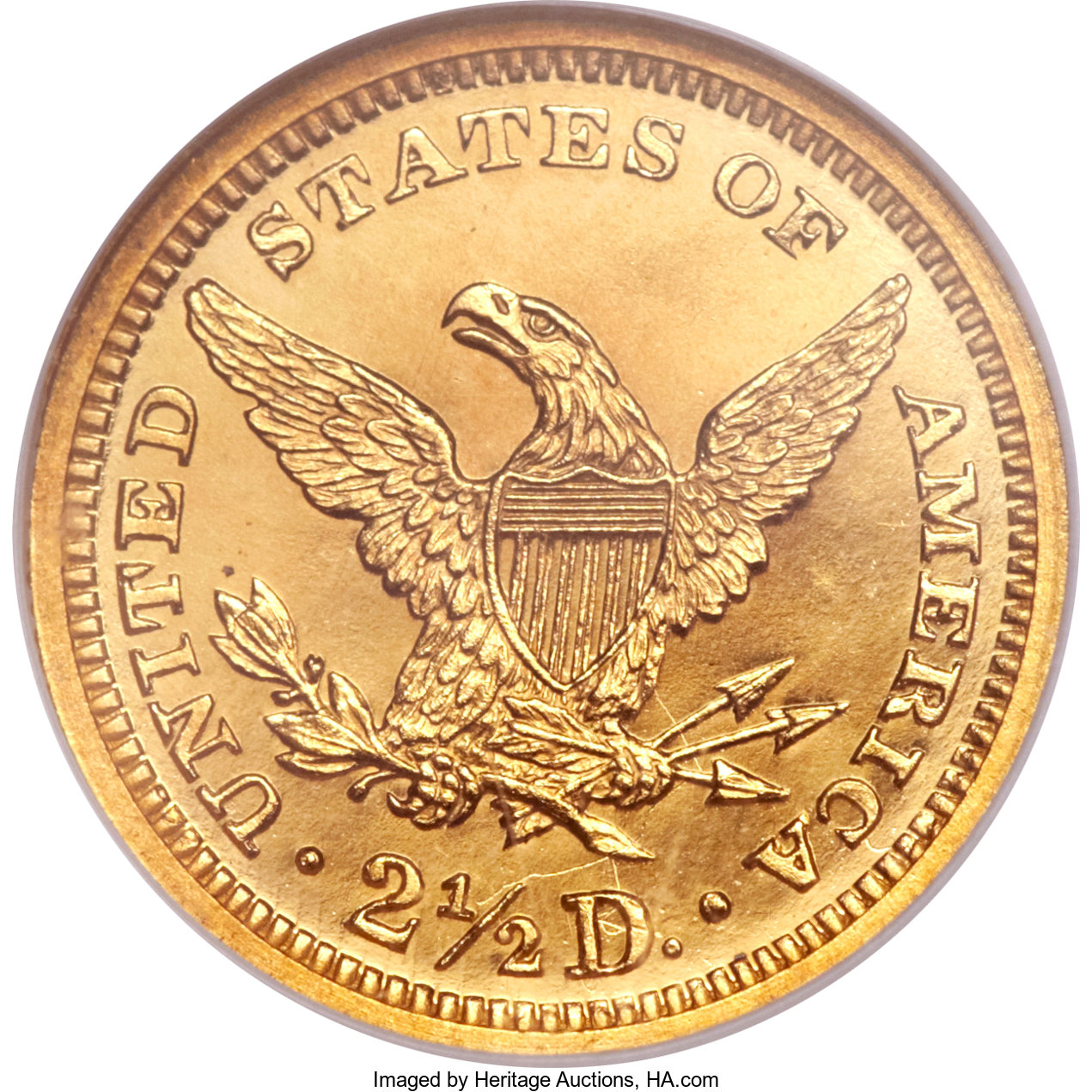 image for: 1863 $2 1/2 PR66 Ultra Cameo NGC. CAC....