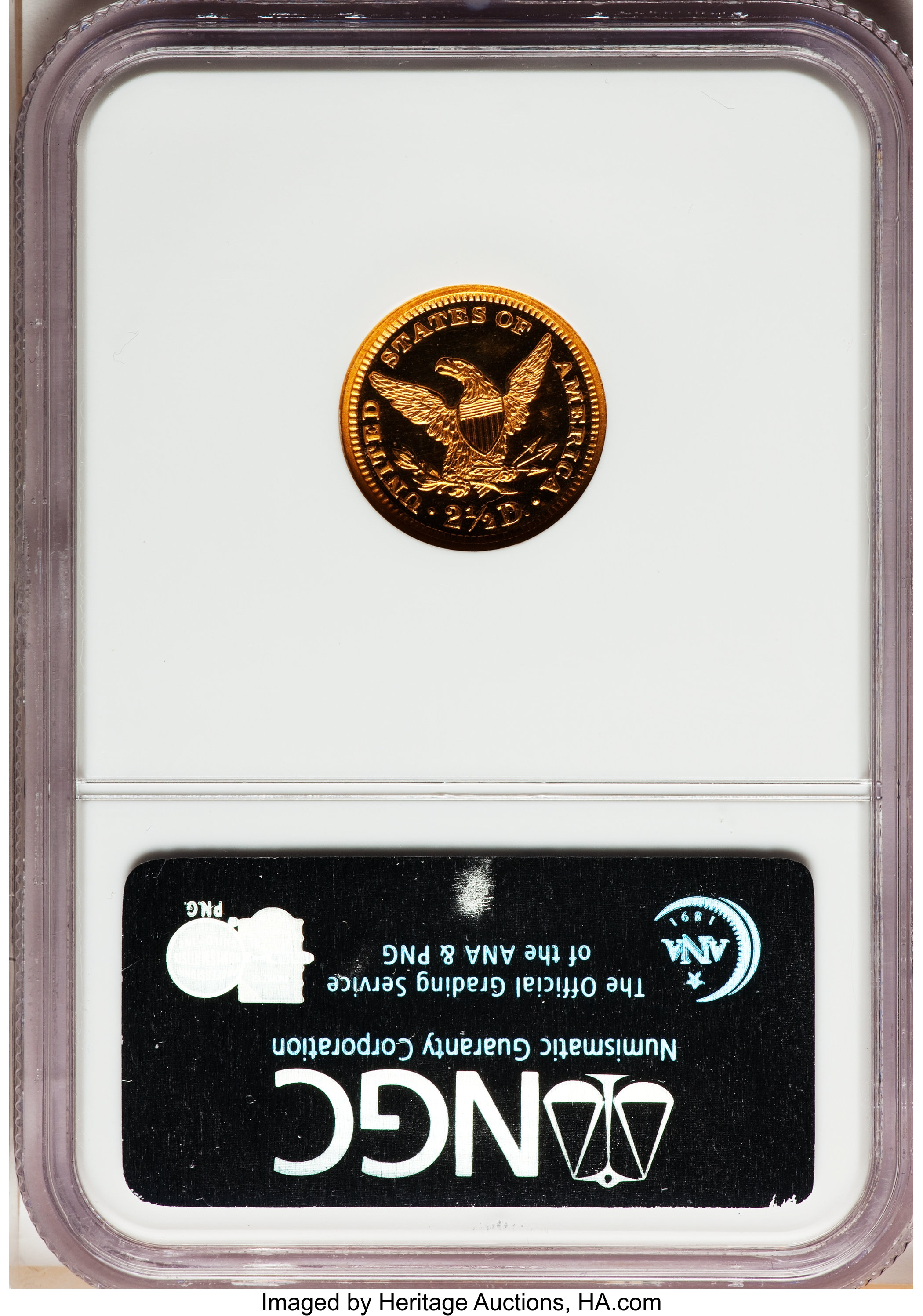 image for: 1863 $2 1/2 PR66 Ultra Cameo NGC. CAC....