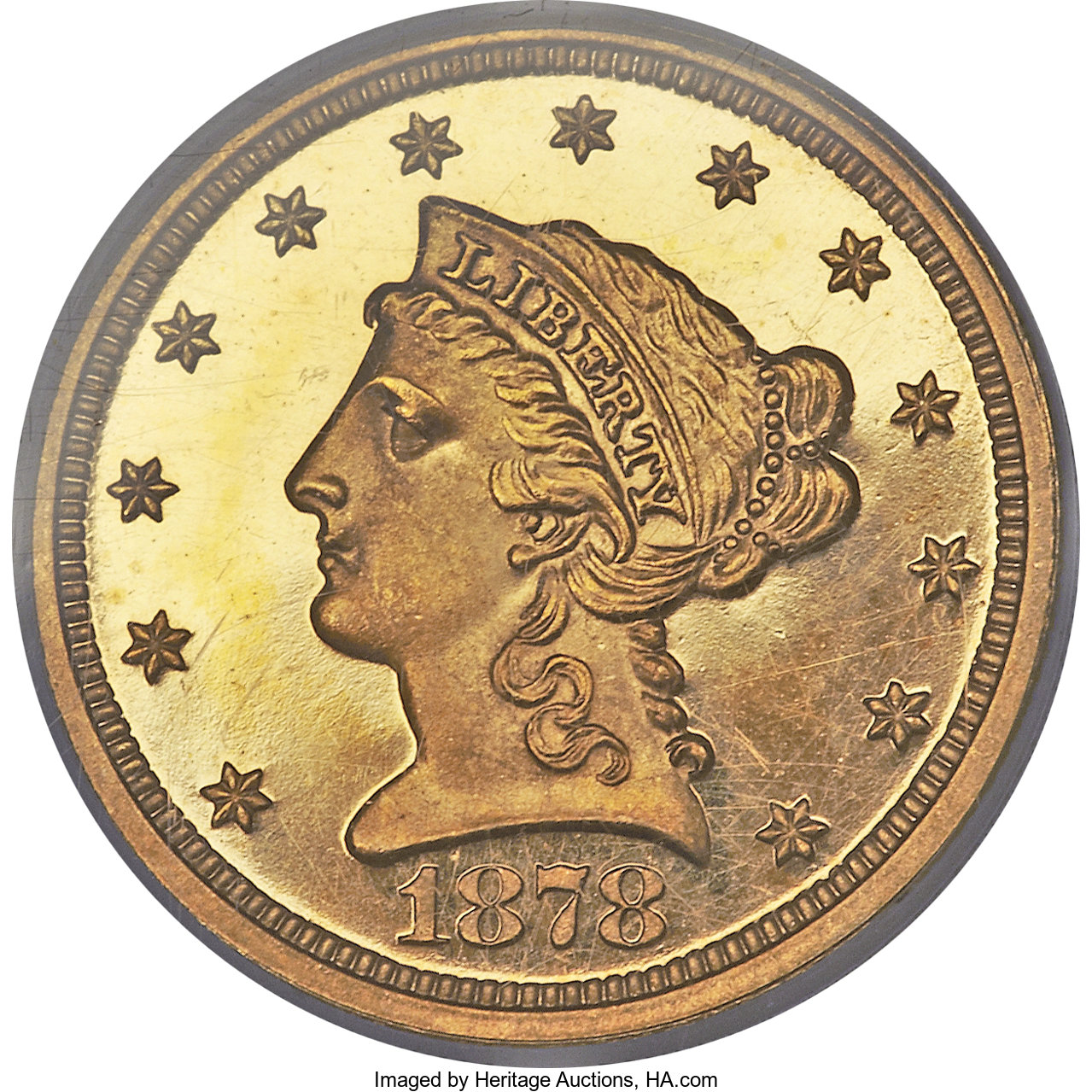 image for: 1878 $2 1/2 PR65 Deep Cameo PCGS....