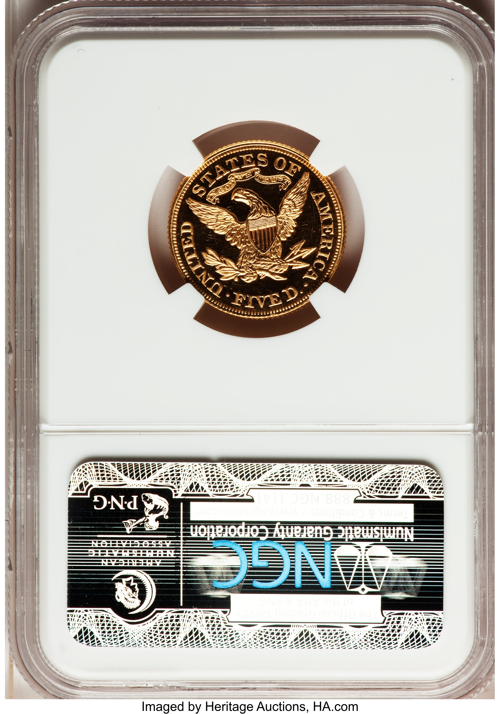 image for: 1876 $5 PR65 Ultra Cameo NGC....