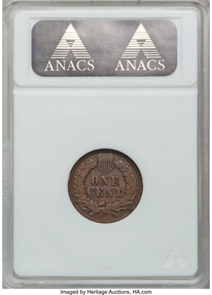 image for: Undated Bronze Indian Cent -- Brockage -- XF40 ANACS....
