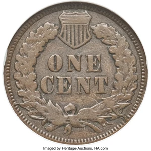 image for: Undated Bronze Indian Cent -- Brockage -- XF40 ANACS....