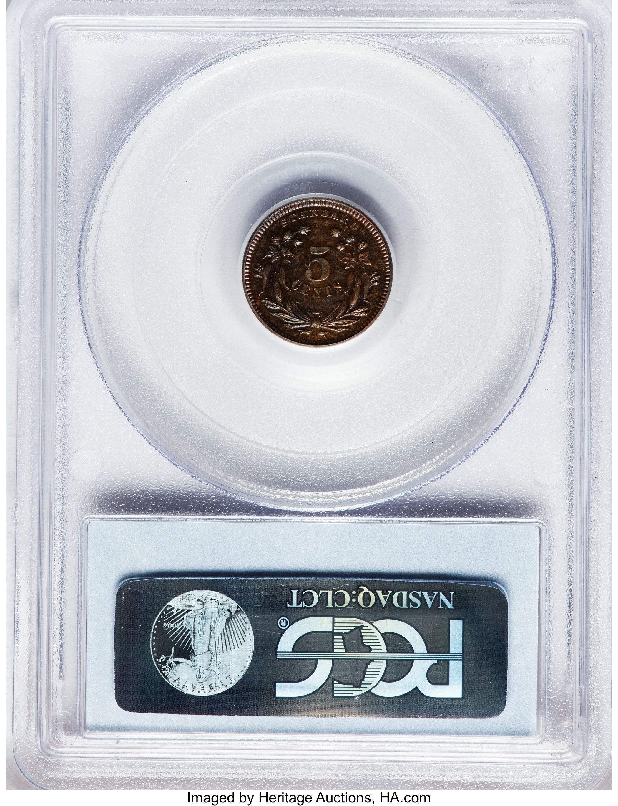 image for: 1870 H10C Standard Silver Half Dime, Judd-812, Pollock-900, Low R.7, PR64 Brown PCGS....