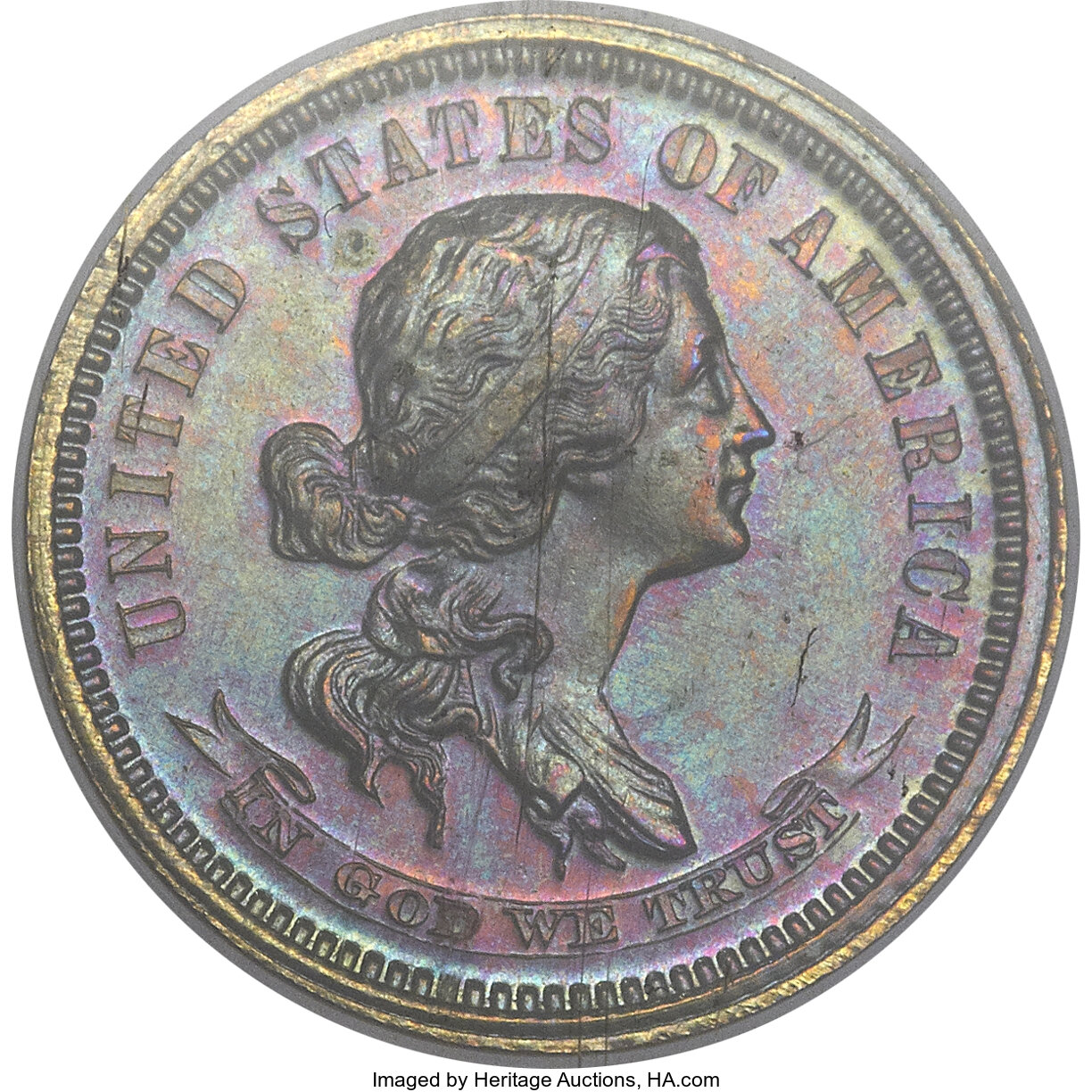 image for: 1870 10C Standard Silver Ten Cents, Judd-870, Pollock-966, High R.7, PR64 Brown PCGS....
