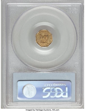 image for: 1854 $1 Large Eagle Octagonal 1 Dollar, BG-534, High R.6, AU55 PCGS....