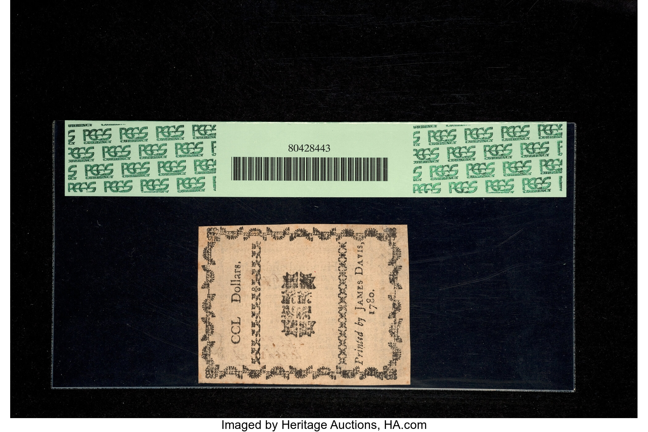 image for: North Carolina May 10, 1780 $250 Quaerenda Pecunia Primum Est. PCGS Choice About New 55....