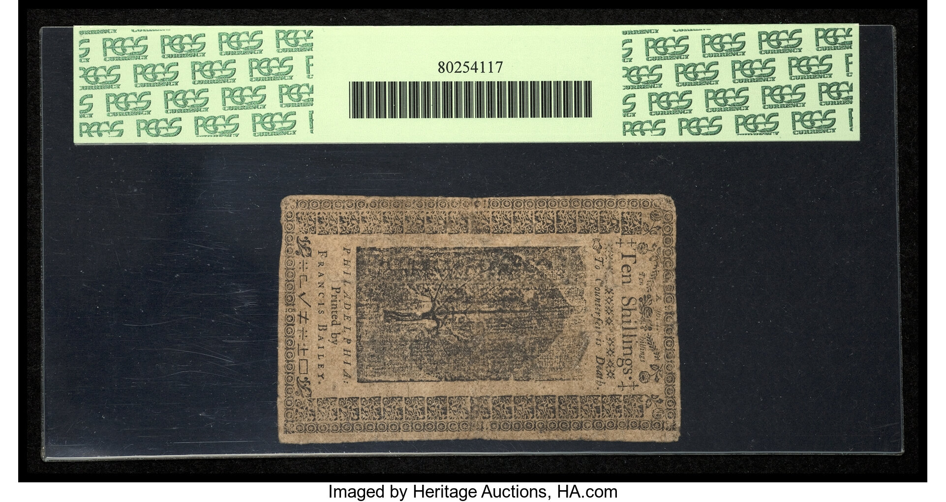 image for: Pennsylvania March 16, 1785 10s PCGS Apparent Very Fine 20....