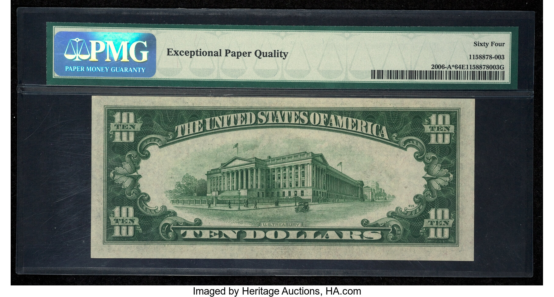 image for: Fr. 2006-A* $10 1934A Federal Reserve Note. PMG Choice Uncirculated 64 EPQ....
