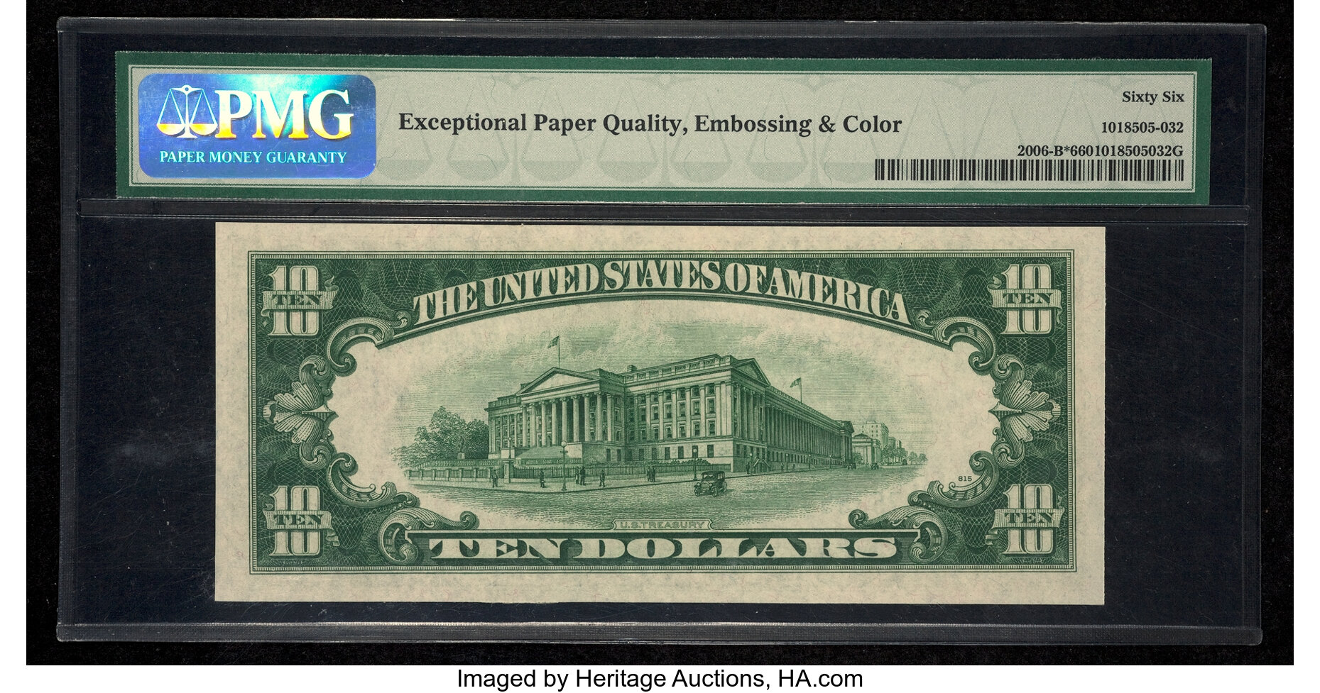 image for: Fr. 2006-B* $10 1934A Federal Reserve Note. PMG Gem Uncirculated 66....