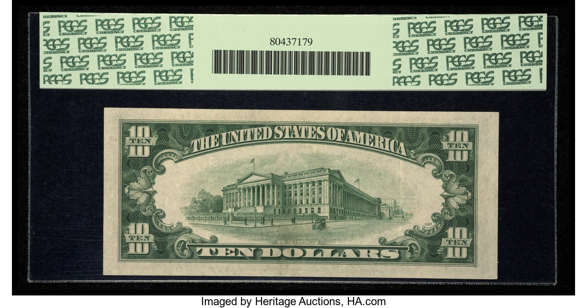 image for: Fr. 2007-L* $10 1934B Federal Reserve Note. PCGS Extremely Fine 45PPQ....