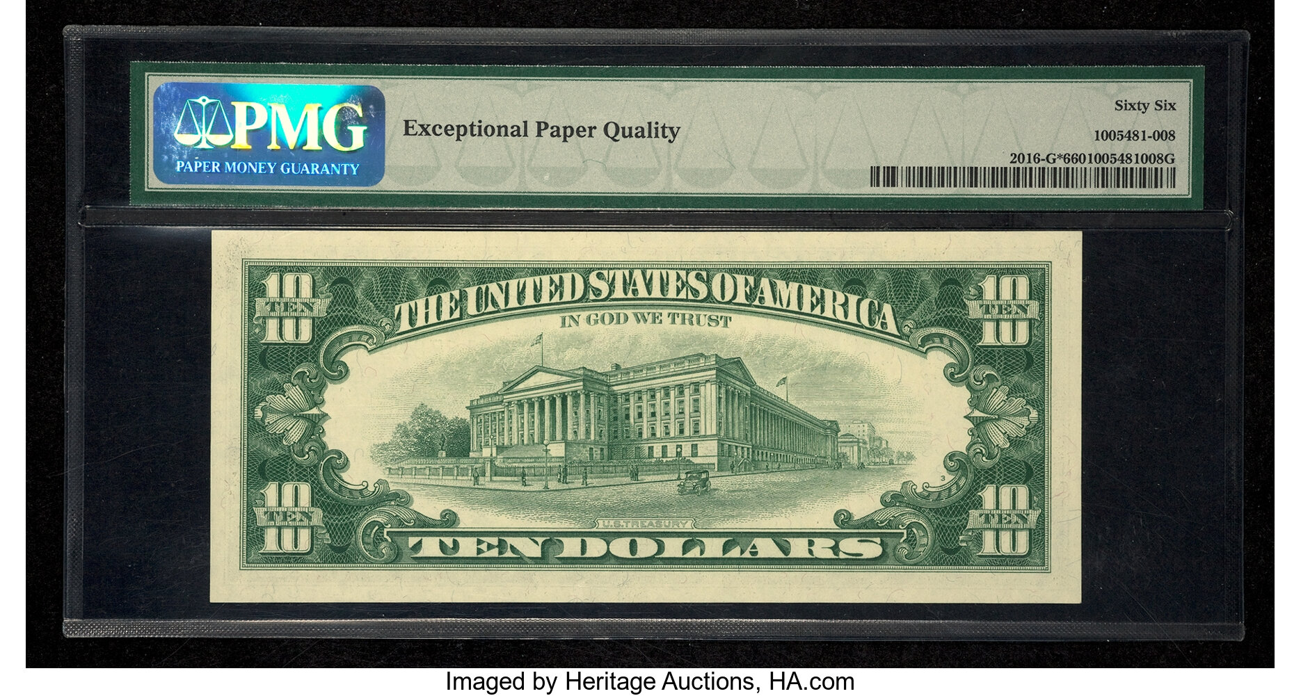 image for: Fr. 2016-G* $10 1963 Federal Reserve Star Note. PMG Gem Uncirculated 66 EPQ....