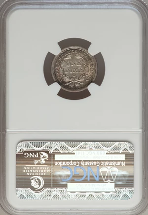 image for: 1853-O 10C Arrows MS64 NGC. NGC Census: (1/1). PCGS Population (3/1). Mintage: 1,100,000. Numismedia Wsl. Price for problem...