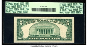 image for: Fr. 1960-I $5 1934D Federal Reserve Note. PCGS Extremely Fine 45PPQ....