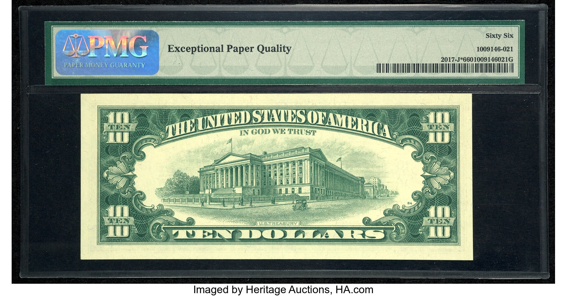 image for: Fr. 2017-J* $10 1963A Federal Reserve Star Note. PMG Gem Uncirculated 66 EPQ....