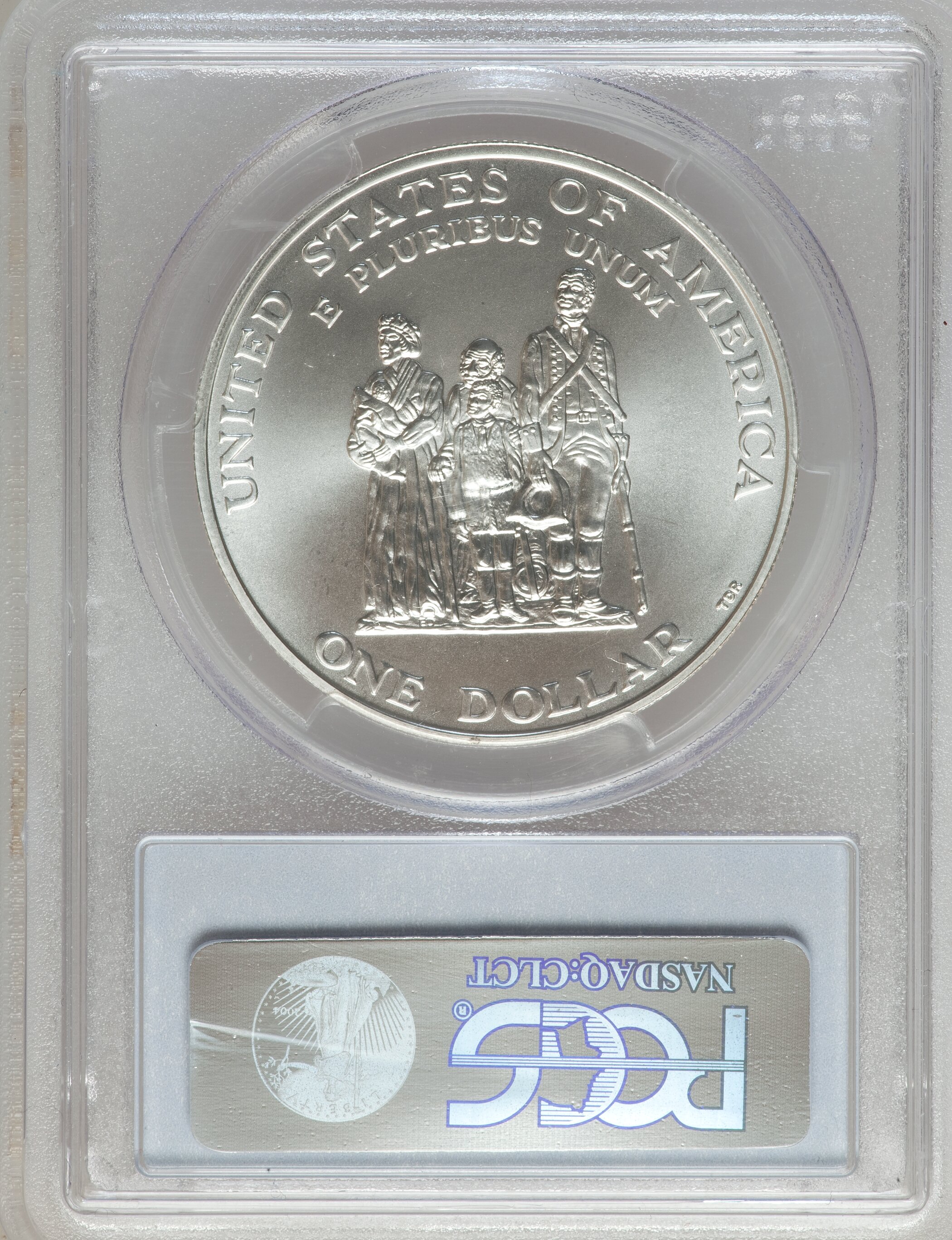 1998-S S$1 Black Revolutionary War Patriots, Crispus Attucks MS65 CAC thumbnail 4