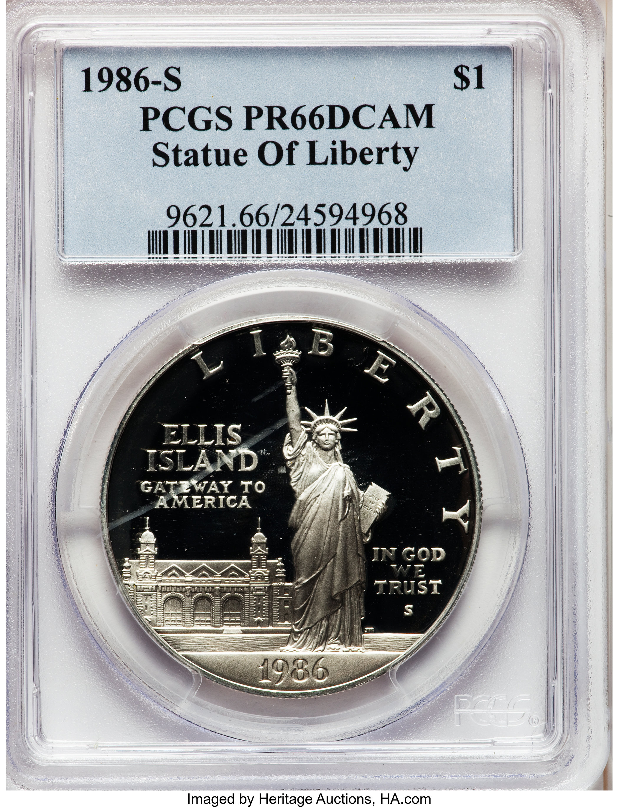1986-S S$1 Statue of Liberty PR DCAM PR66 DCAM thumbnail 9