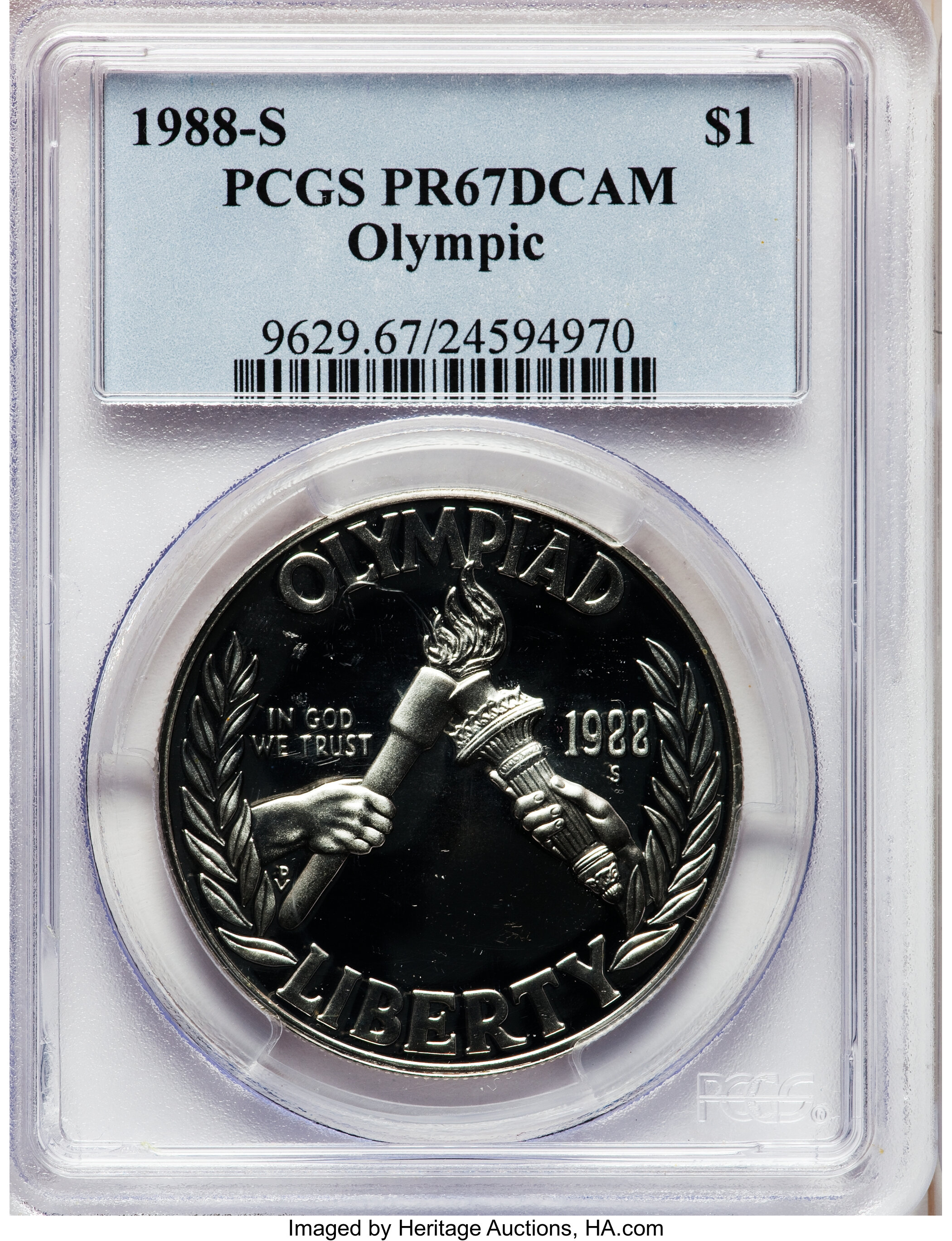 1988-S S$1 Seoul Olympiad PR DCAM PR67 DCAM thumbnail 5