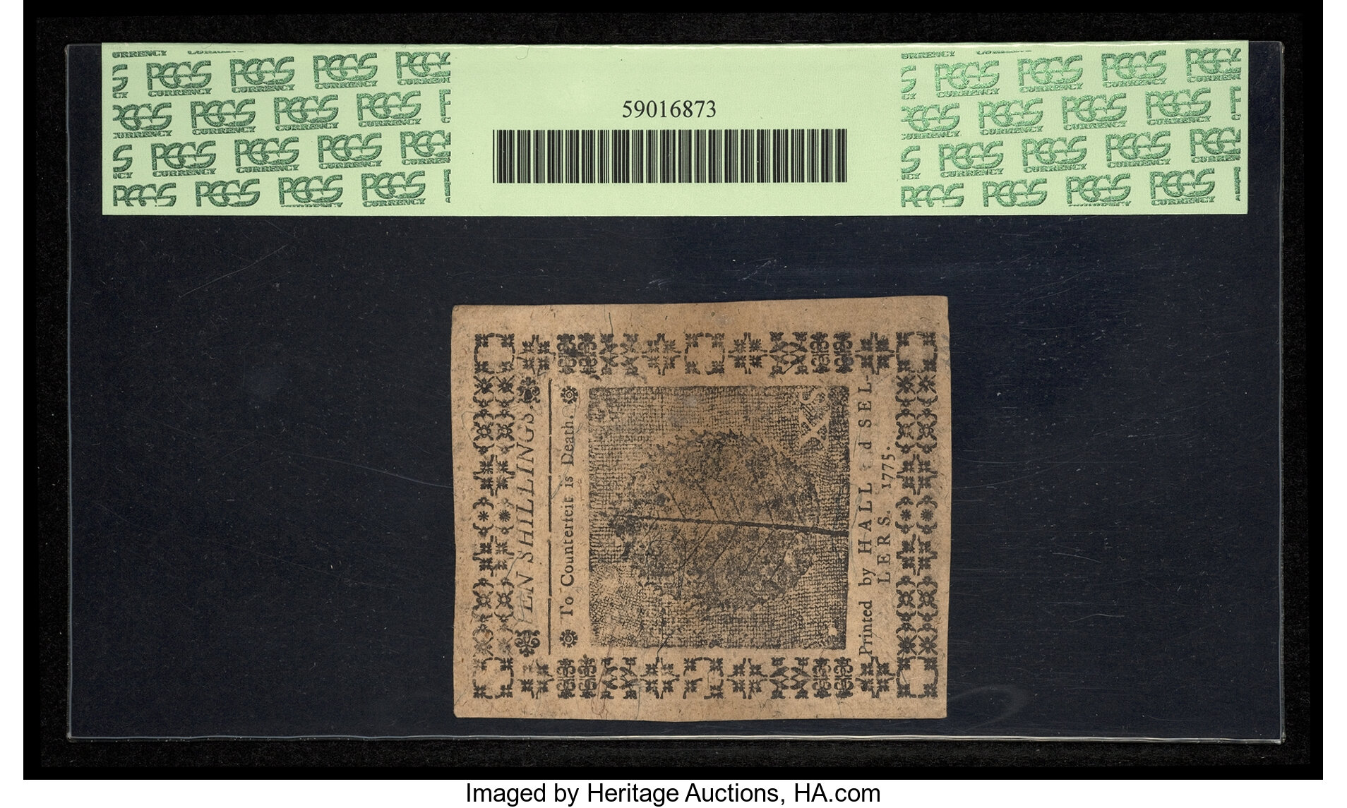 image for: Pennsylvania October 25, 1775 10s PCGS New 62....