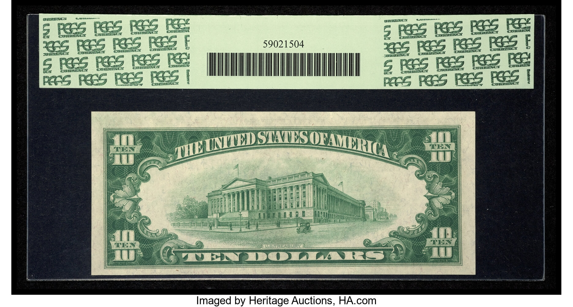 image for: Fr. 2000-D* $10 1928 Federal Reserve Note. PCGS New 62....
